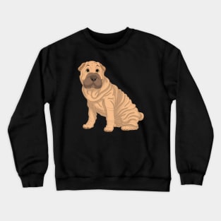 Fawn Shar-Pei Dog Crewneck Sweatshirt